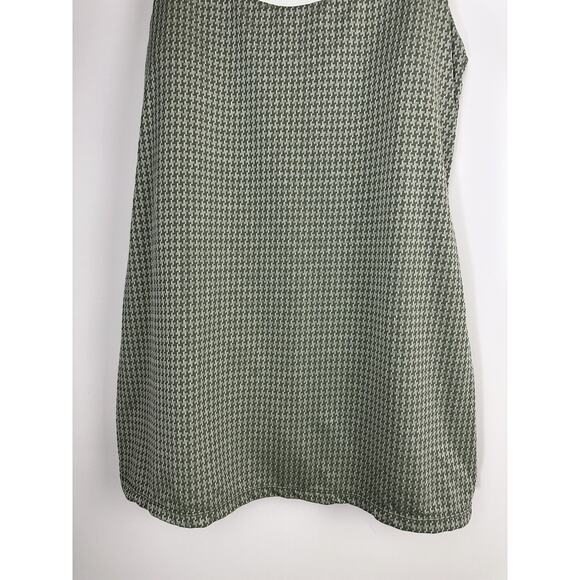 Andie The Amalfi One-Piece Swim Dress Seagrass Green Anthro Houndstooth Size XL - Picture 5 of 12